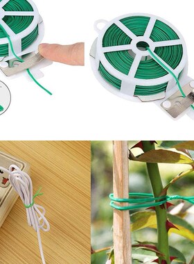 Home Garden Flower Plant Twist Tie Cable Plastic Wire Bindin
