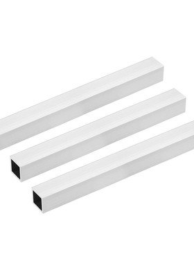 4Pcs 6063 Aluminum Square Tube 0.8mm 1mm 2mm 1.5mm Wall Thic