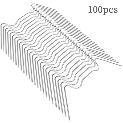 100PCS Greenhouse Glazing Clips Stainless Steel W Type Clips