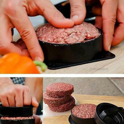 1 set ABS Material Kitchen Hamburger Meat Press Patties Pres