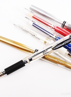 Uni Ball Signo Broad UM 153 Gel Pen White Blue Red Black Si