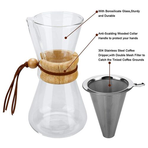 Resistant Glass Coffee Maker Coffee Pot Espresso Coffe Machi