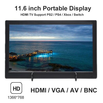 11.6 inch Portable Display LED Monitor 1366x768 HD Display C