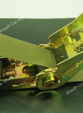 2PCS 5M Car Luggage Cargo Alloy Buck Ratchet Tape Strap Down