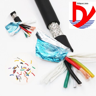 15AWG 2/3/4/5 core Towline shielded cable 5m PVC flexible wi
