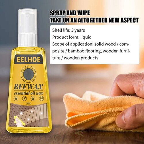 30/60ML Wood Floor Cleaner Polish Oil Floor Care Wax Cleanin