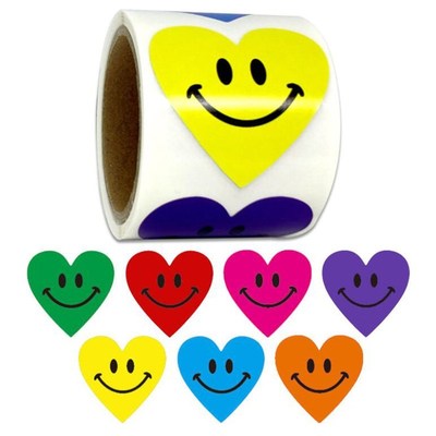 38mm smile heart shape design sunny face emoticons Stickers