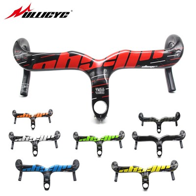 Carbon rider carbon road 3K handlebar bicycle integrated wit