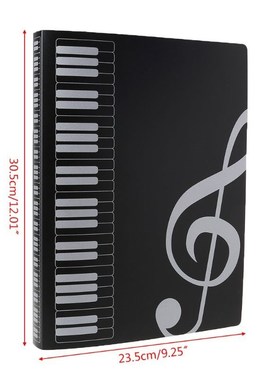 40 Pages A4 Size Piano Music Score Sheet Docut File Folder S