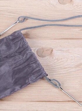 2Pcs Stainless Steel Cited Clips Elastic Belt Wearing Rope W