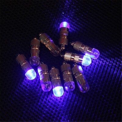 10Pcs Mini Flashing Balloons Lights LED Bulbs with Tail for