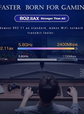 3000Mbps WiFi 6 PCI-E Network Card 802.11ax/ac Dual band 2.4