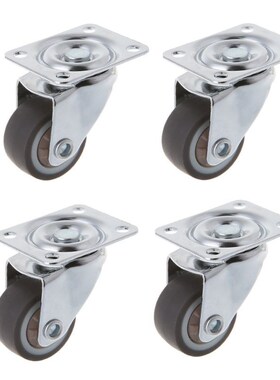 Mini Small Casters 1 Inch TPE rubber Super Mute Wheels 适用
