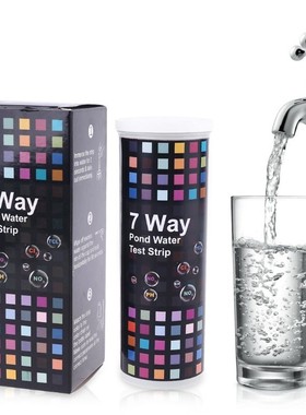 50 strips 7 in 1 Water Quality Test PH Nitrate Chlorine Alka