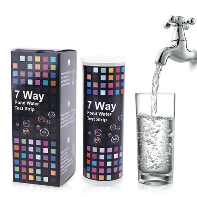 50 strips 7 in 1 Water Quality Test PH Nitrate Chlorine Alka