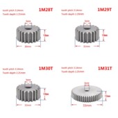 Spur Gear 1Pcs 1Modulus Steel Teeth Metal Thi