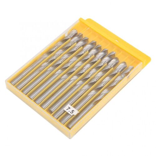 10PCS/Box High Speed Steel Drill Bits Straight Shank Twisted