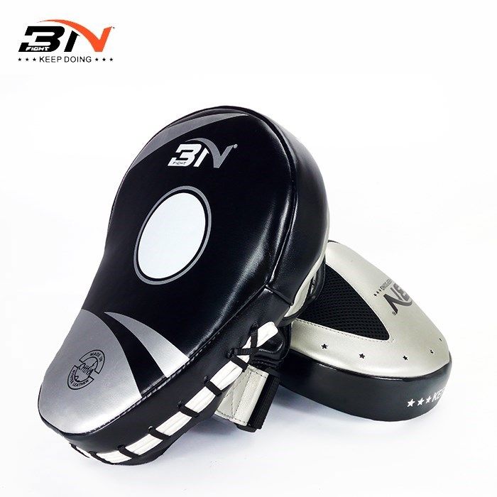 1 Pair Quality Focus Mitts MMA Boxing Pads Boxe Strike Targe - 实物图