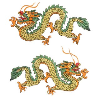 Embroidery Dragon Patches 适用于 Clothing Sew On Sticker Pat