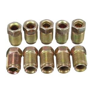 Male Pipe Brake Short Nuts 10pcs 10mm 20pcs Screw 1mm