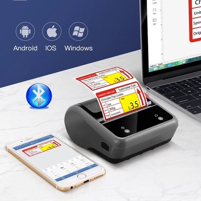 Protable Mini thermal label sticker printer bluetooth small