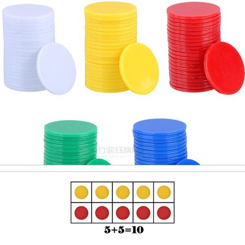 18 colors 19mm  Gift Accessories Plastic Poker Chips