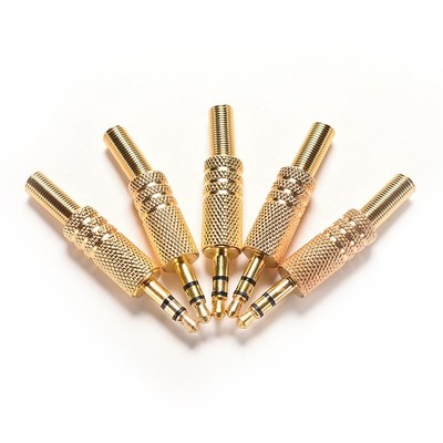 JETTING+5+pcs+3.5mm+Plug+RCA+Audio+Connector+1/8