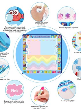 Coolplay Magic Water Drawing Mat Coloring Doodle Mat with Ma