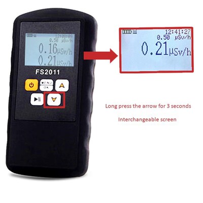 FS2011 Radiation Detector Geiger Counter Beta Gamma