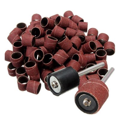 100 Pieces 1/2 inch Polished sandpaper ring Polishing Abrasi