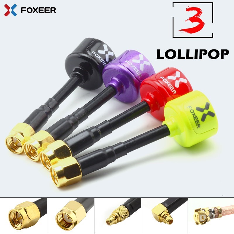 Original Foxeer Lollipop 3 V3 Antenna 5.8G 2.3Dbi TX RX RHC