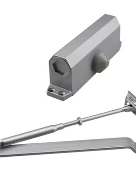 60-85Kg Door Closer Silver Aluminum Alloy Heavy Duty Commerc