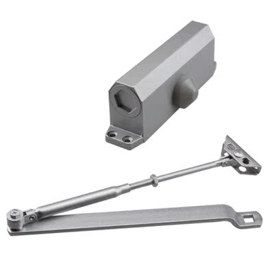 60-85Kg Door Closer Silver Aluminum Alloy Heavy Duty Commerc
