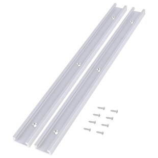 2Pcs T Track Miter Track Jig Fixture Slot Straight Edge Clam