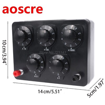 0-9999.9 Ohm Variable Resistance Box Decade Resistor Experim