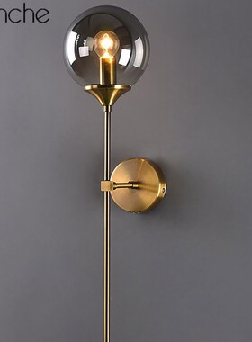 Modern Glass Wall Lamp Gold Led Wall Light Fixtures for Home