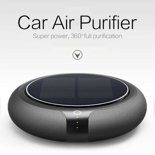 Solar Powered Car Air Purifier Freshener - Negative Ions Air