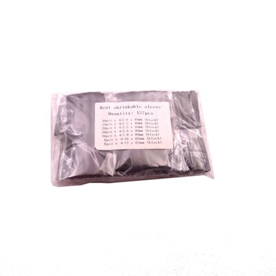 127pcs Red Black Polyolefin Heat Shrink Tubing Cable Tube Sl
