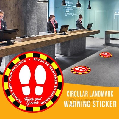 1/5/10pcs Please keep your distance Isolation label Social D