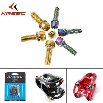 Titanium Stem Screw M5/M6 MTB Bike Titanium Plated Road Moun
