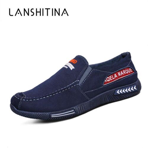 2020 Men's Flats Canvas Shoes Men Denim Cloth Casual Shoes