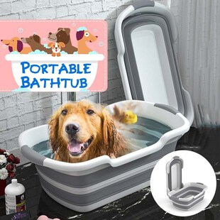 Foldable Baby Shower Bathtub Portable Silicone Pet Dog Bath