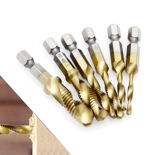 Titanium Hand HSS Plated Thread Hex Shank Screw M10