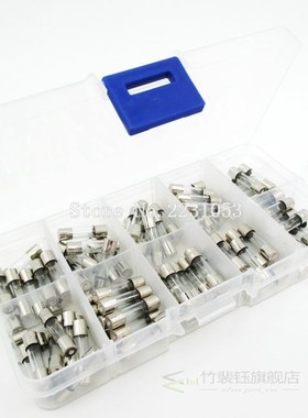 100PCS/LOT 10Kinds 5x20mm Fast Glass Fuses Kit In Box 0.2A 0