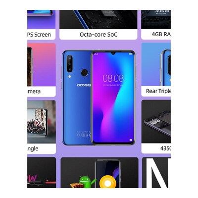 DOOGEE N20 Mobilephone print 6.3inch FHD+ Display 16MP Tripl