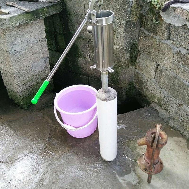 定制新摇水泵 家用水井 手摇抽水机 手压不锈钢泵 农用吸水泵品