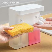 双头厨房洗洁精机自动感应器智能泡沫洗手液机器皂液器壁挂免打孔