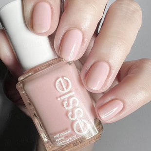essie指甲油半透明细闪珠光浅粉色vanity fairest温柔裸粉色通勤