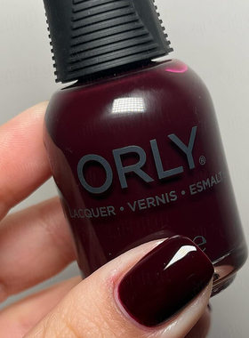 美国ORLY指甲油 酱红酒红秋冬显白持久免烤百搭女美甲 2000063