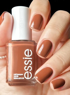 essie指甲油26年秋冬625焦糖色巧克力色棕色指甲油boho rodeo免烤